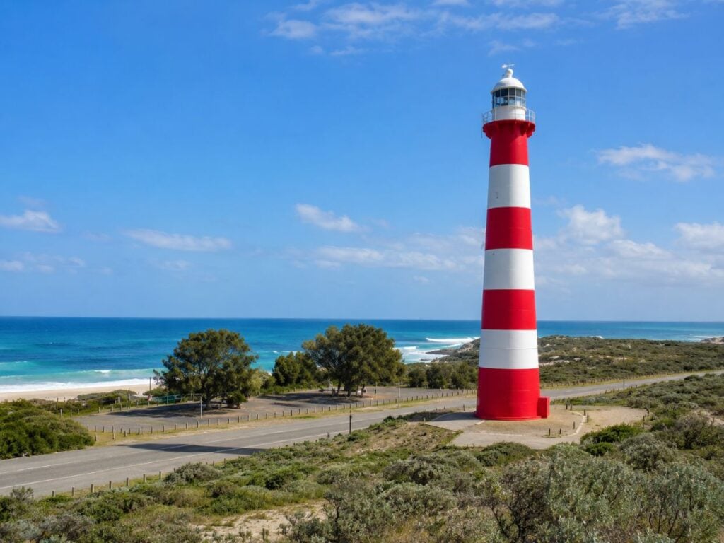 Lighthouse by the beach